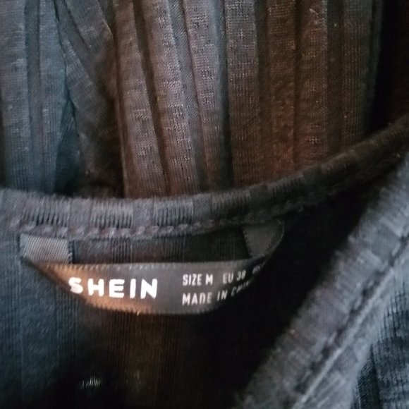 Black Matching Tank Top and Tights - Picture 3 of 3